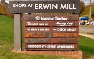 Capital Sign Solutions Shops of Erwin Mill Monument Sign
