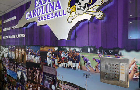 Capital Sign Solutions - East Carolina University baseball interior signage