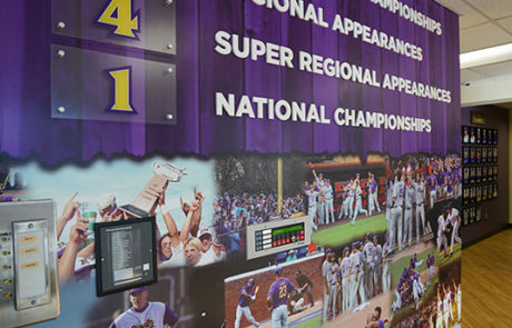 Capital Sign Solutions - East Carolina University baseball interior signage