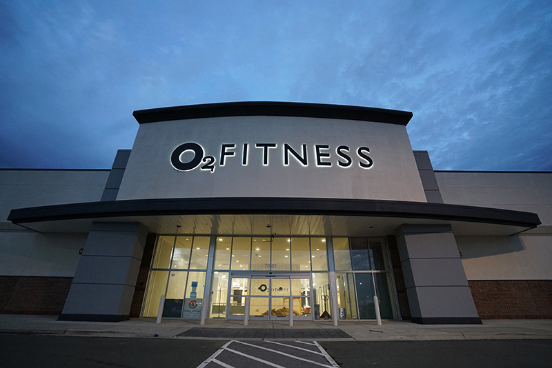 O2 Fitness center exterior