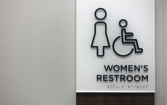ADA signage for women's restroom